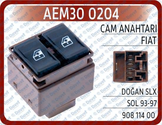 AEM 300204 Cam Anahtari Fiat Dogan Slx Sol 93-97